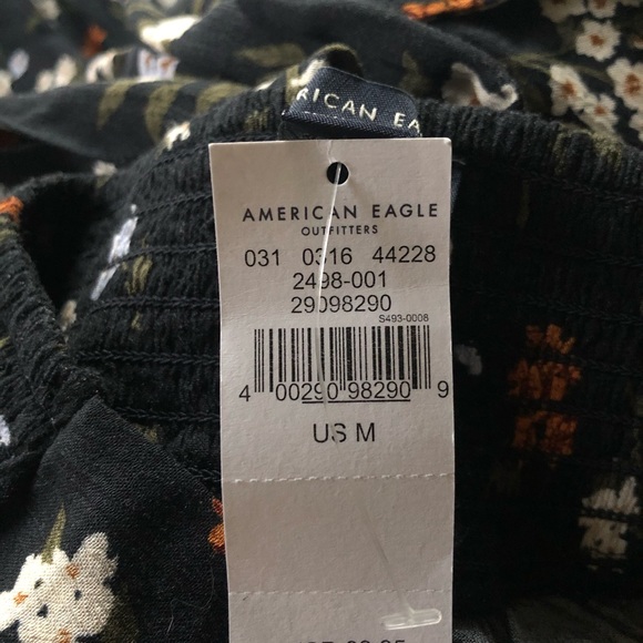 NWT AEO High Waist Floral Tapered Tie Waist Pants - Picture 7 of 8